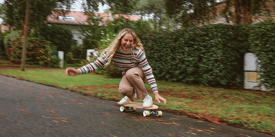 Playa Morning - Longsleeve croped sweat for women