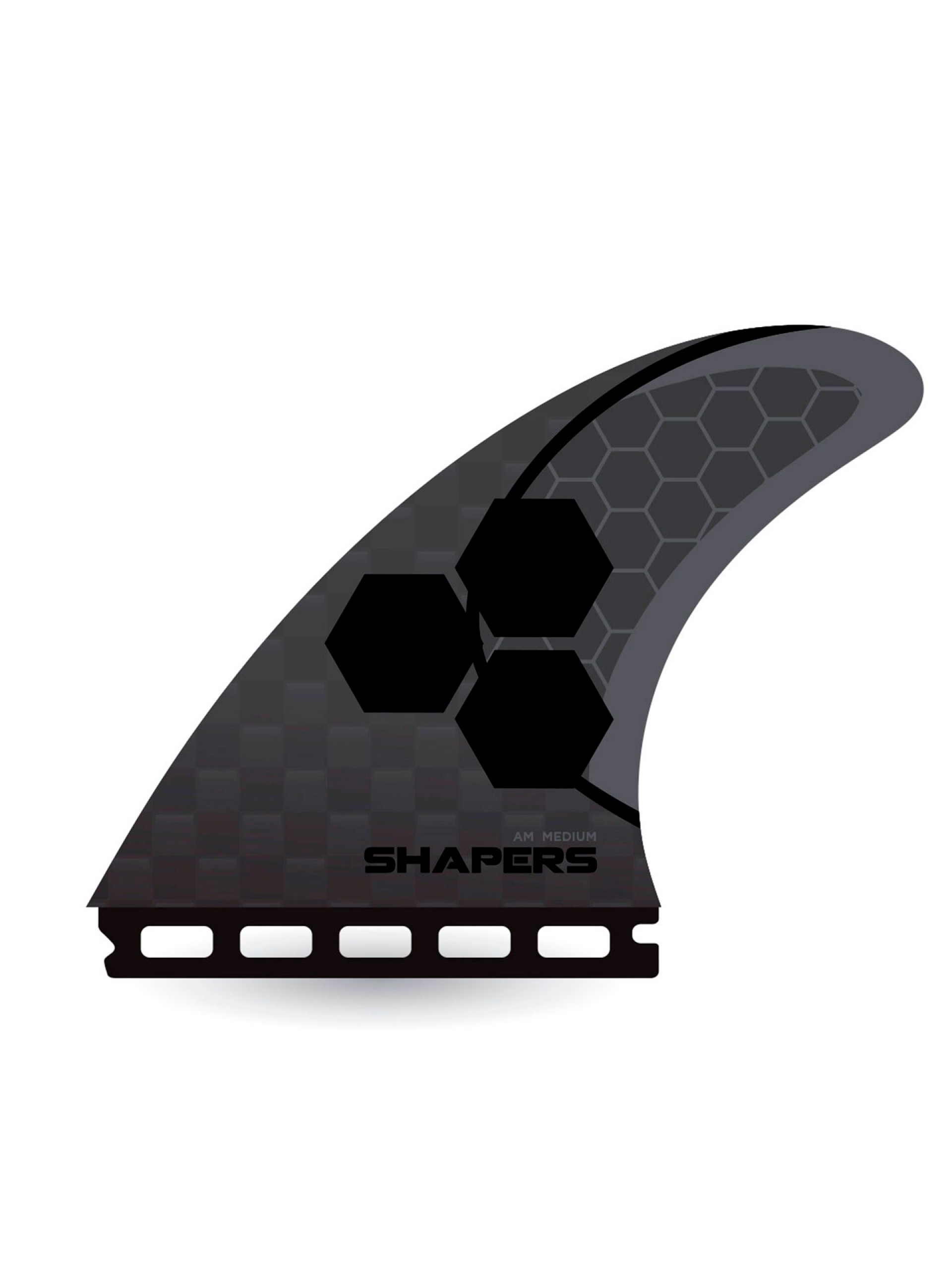 Shapers AM Carbon Stealth Medium Thruster Fins - Single tab
