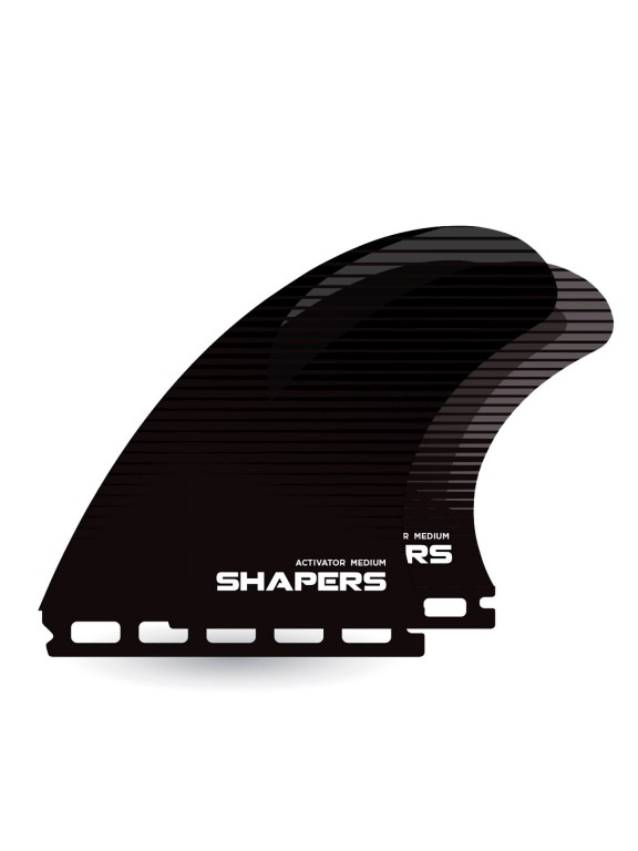 Shapers Activator Stealth Medium Quad Fins - Single tab