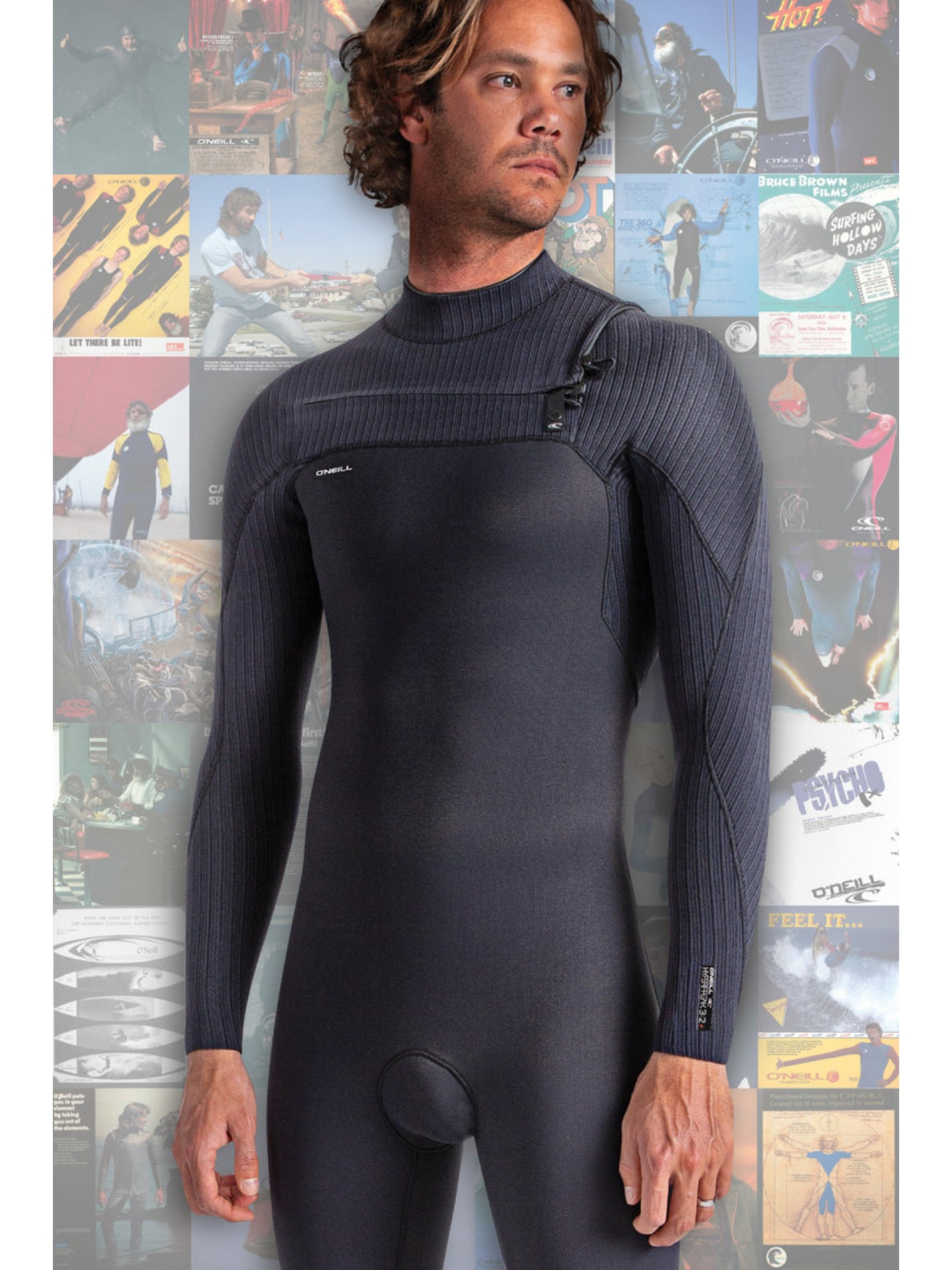 Fato de Surf O'Neill Hyperfreak 3/2+ Chest Zip