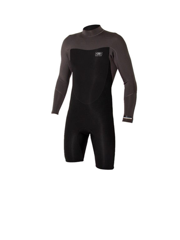 O&E Mens Free Flex 2/2 L/S Back Zip Spring Wetsuit