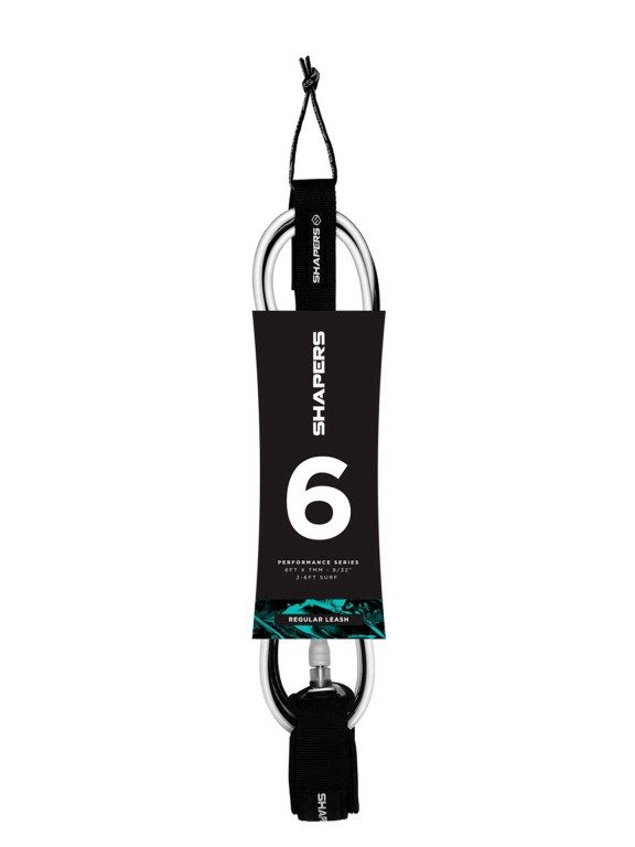 Shapers 6'0 Regular Black/White Leash Shapers 6'0 Regular Black/White Leash