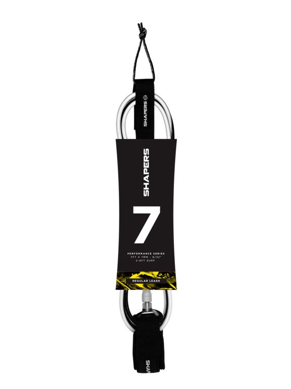 Shapers 7'0 Regular Black/White Leash Shapers 7'0 Regular Black/White Leash