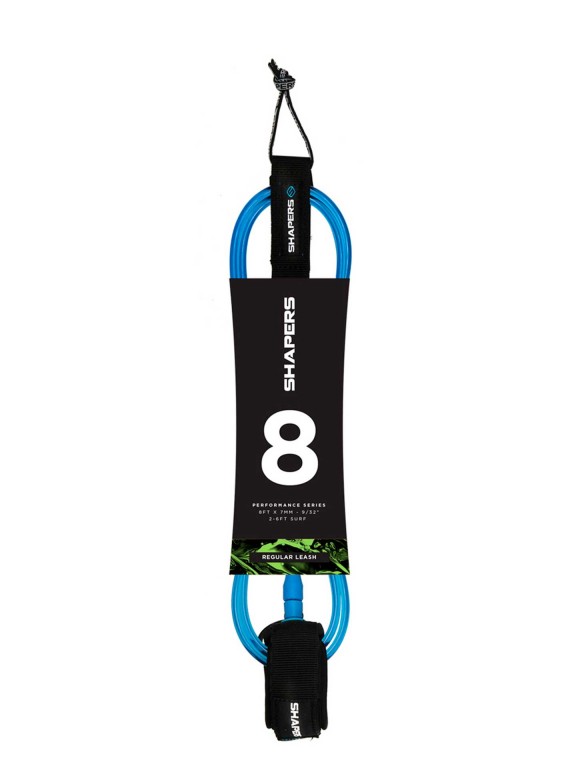 Shapers 8'0 Regular Blue Leash Shapers 8'0 Regular Blue Leash
