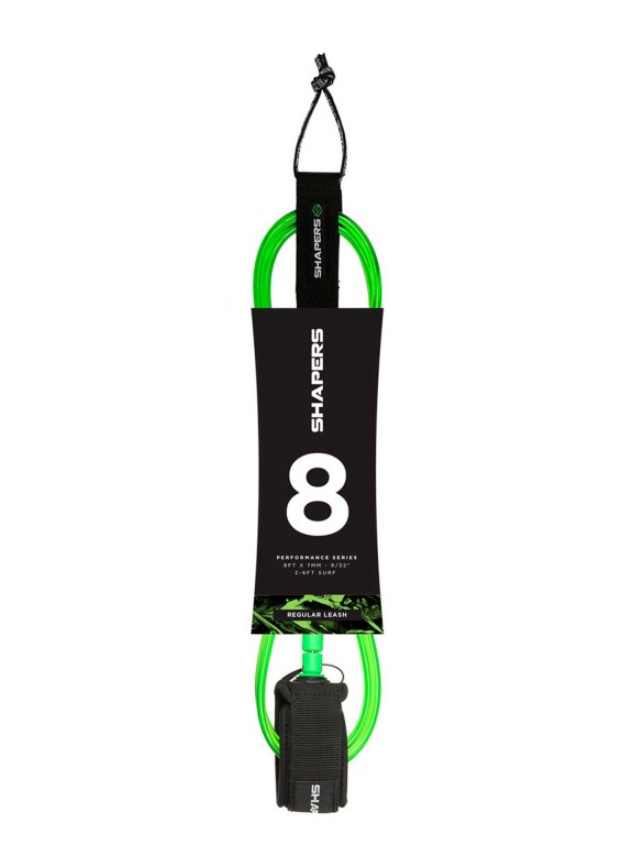 Leash Shapers 8'0 Regular Green Leash Shapers 8'0 Regular Green