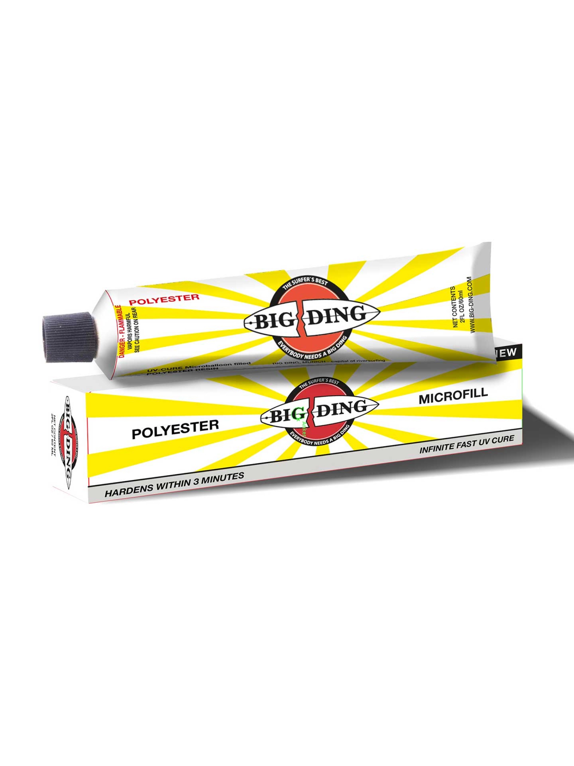 Big Ding UV Cure Polyester Microfill Surfboard Repair Kit