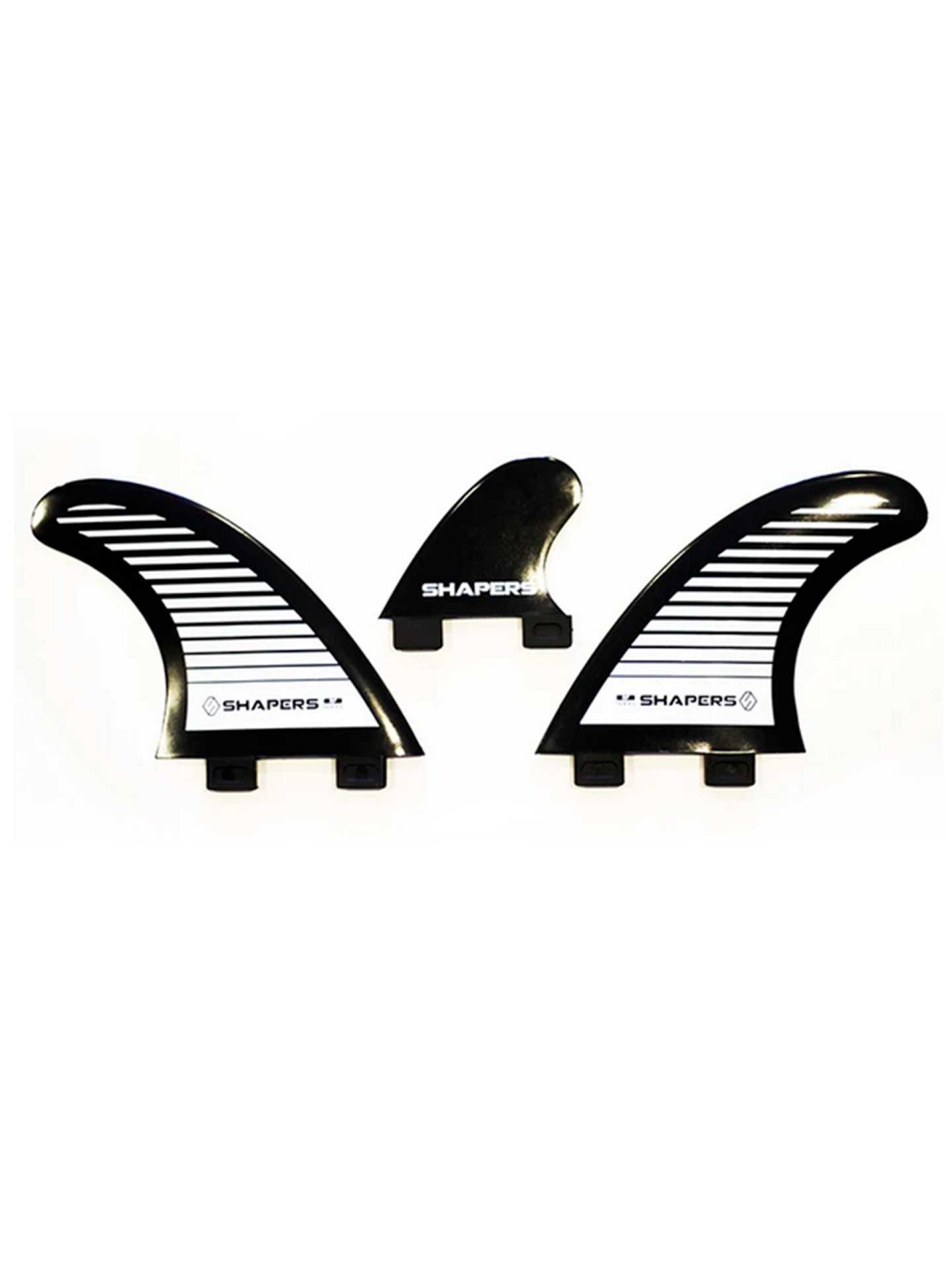 Shapers Fibreflex River Medium Thruster Fins - Dual tab