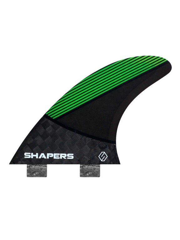 Quilhas Shapers Carvn Carbon Flare MLarge Thruster - Dual tab Quilhas Shapers Carvn Carbon Flare MLarge Thruster - Dual tab