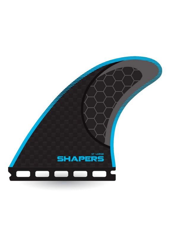 Quilhas Shapers S7 Stealth Large Thruster - Single tab Quilhas Shapers S7 Stealth Large Thruster - Single tab
