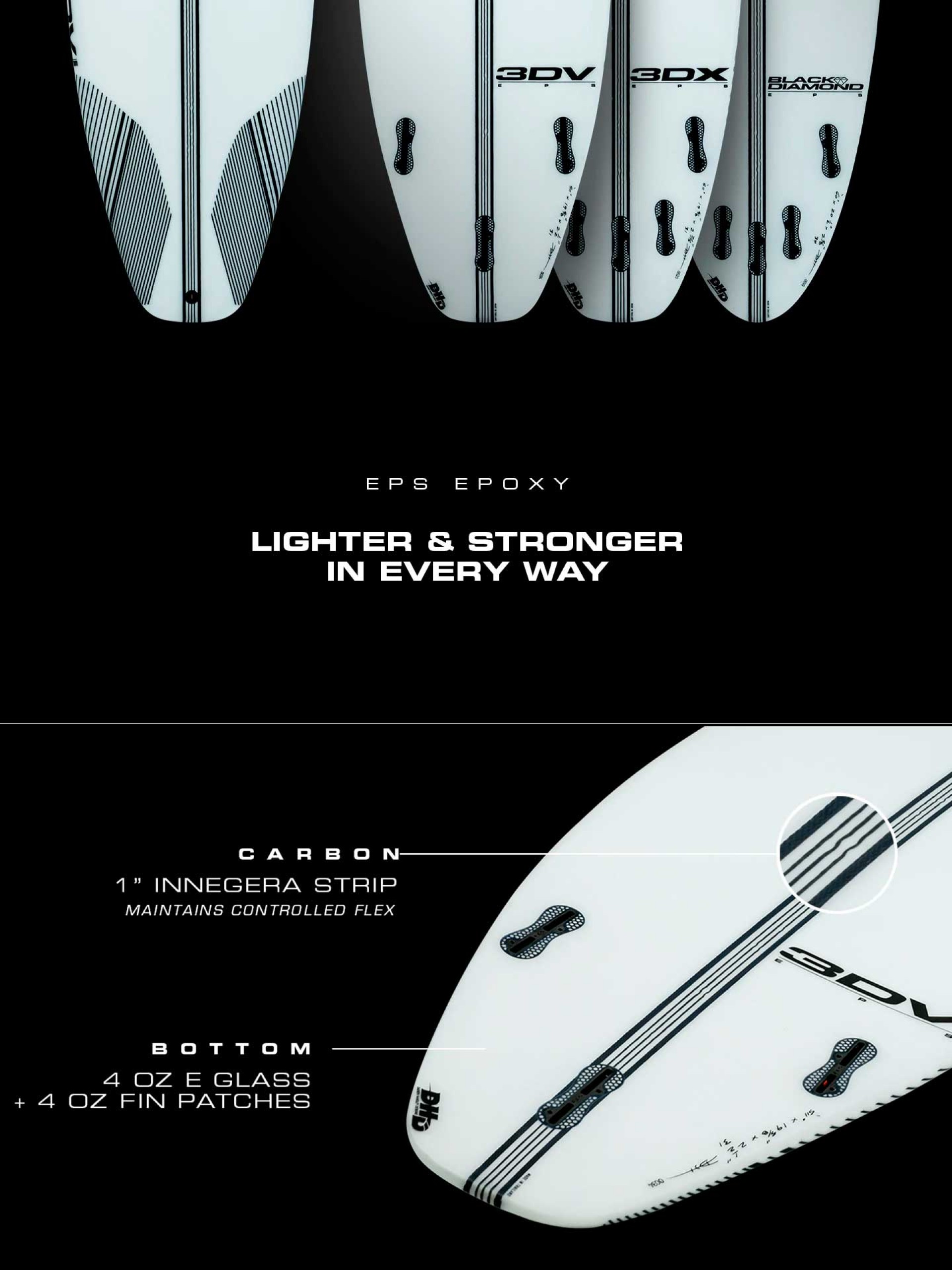 DHD 3DV EPS 6'0" Futures Surfboard