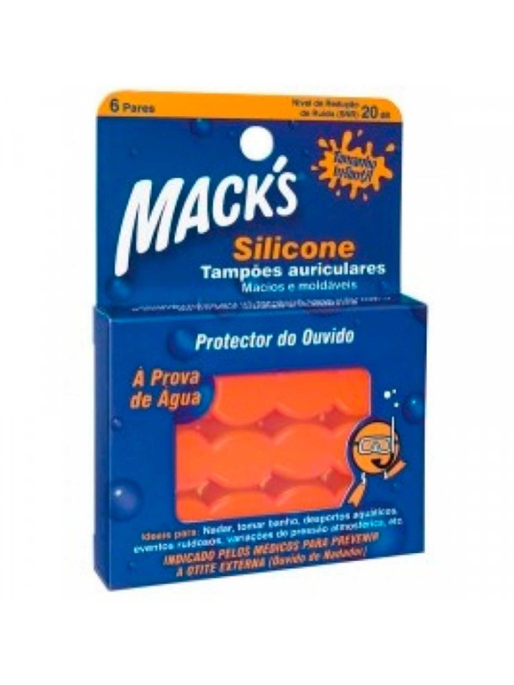 Tampões Ouvidos Infantil Macks Silicone Tampões Ouvidos Infantil Macks Silicone