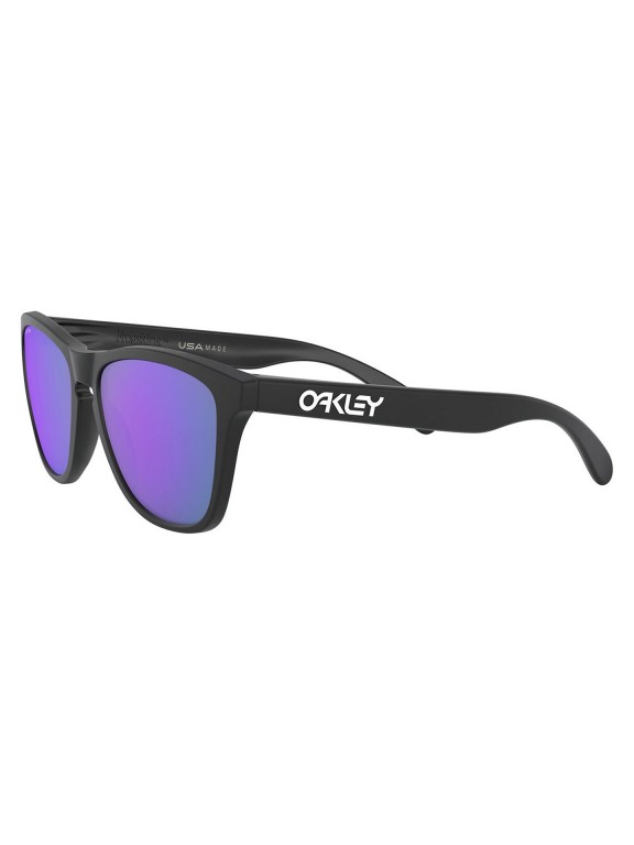 Oakley Frogskins Matte Black w/ Prizm Violet Sunglasses