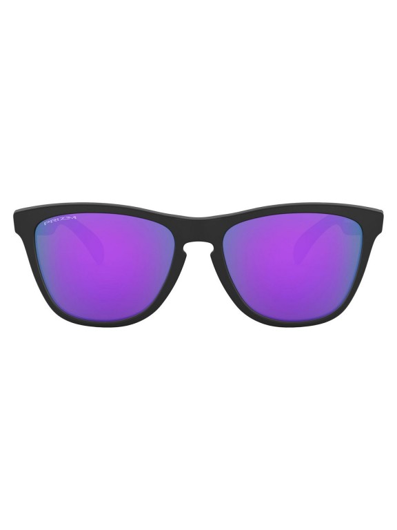 Oakley Frogskins Matte Black w/ Prizm Violet Sunglasses