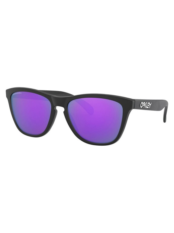 Oakley Frogskins Matte Black w/ Prizm Violet Sunglasses