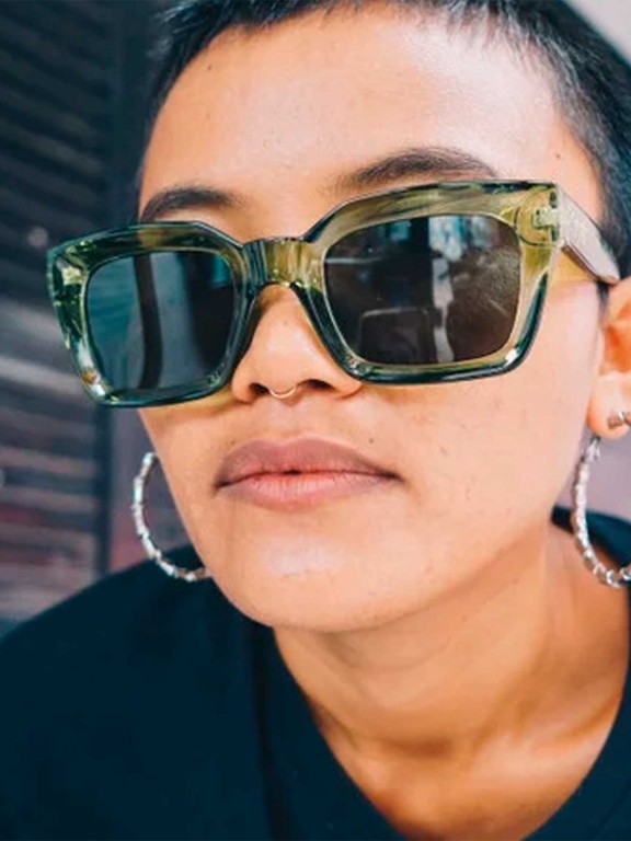 Chpo Anna Forest Green / Green Sunglasses Chpo Anna Forest Green / Green Sunglasses