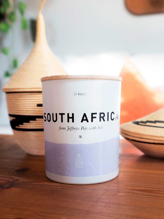 EQ South Africa Jeffreys Bay Scented Candle 190g EQ South Africa Jeffreys Bay Scented Candle 190g