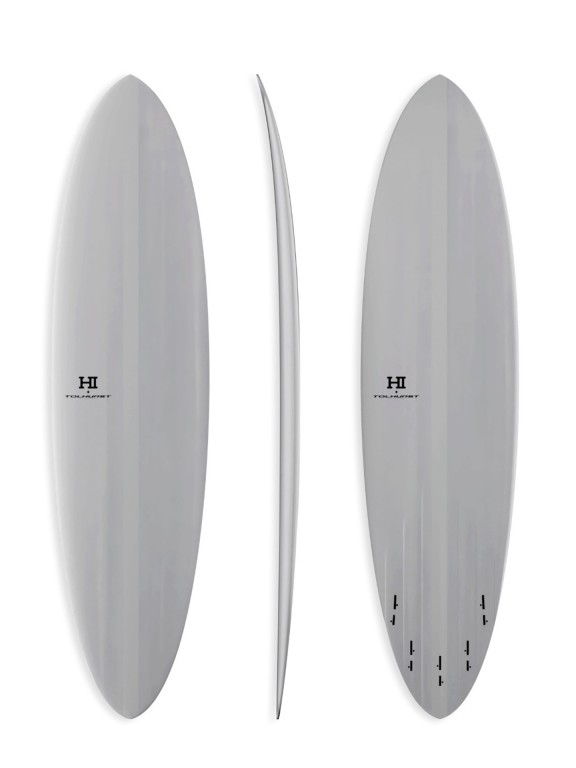 Prancha de Surf Mid 6 7'6" FCS II Thunderbolt Red Prancha de Surf Mid 6 7'6" FCS II Thunderbolt Red