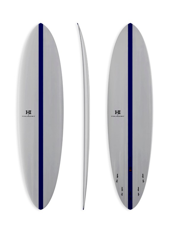 Prancha de Surf Mid 6 7'6" FCS II Thunderbolt Red Prancha de Surf Mid 6 7'6" FCS II Thunderbolt Red