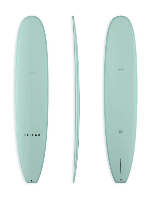Prancha de Longboard Waikiki Queen 9'2" Single Fin Thunderbolt Silver Prancha de Longboard Waikiki Queen 9'2" Single Fin Thunderbolt Silver