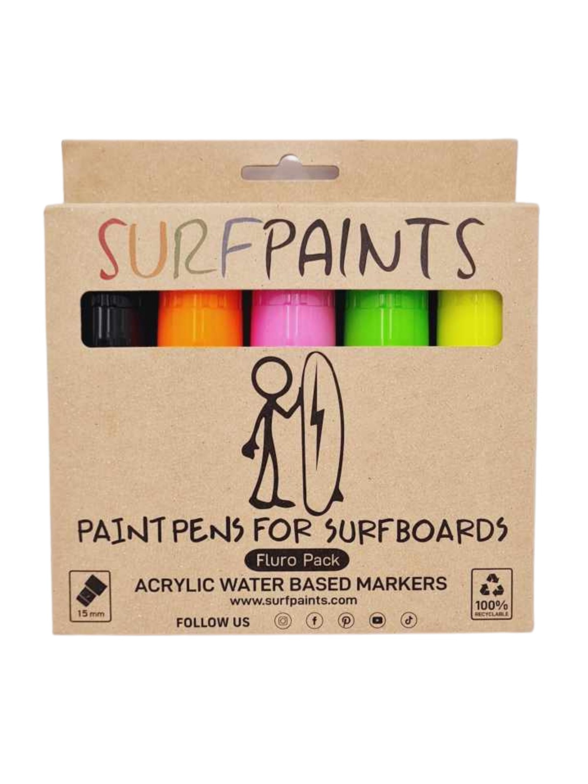 Canetas Surf Paints Fluro