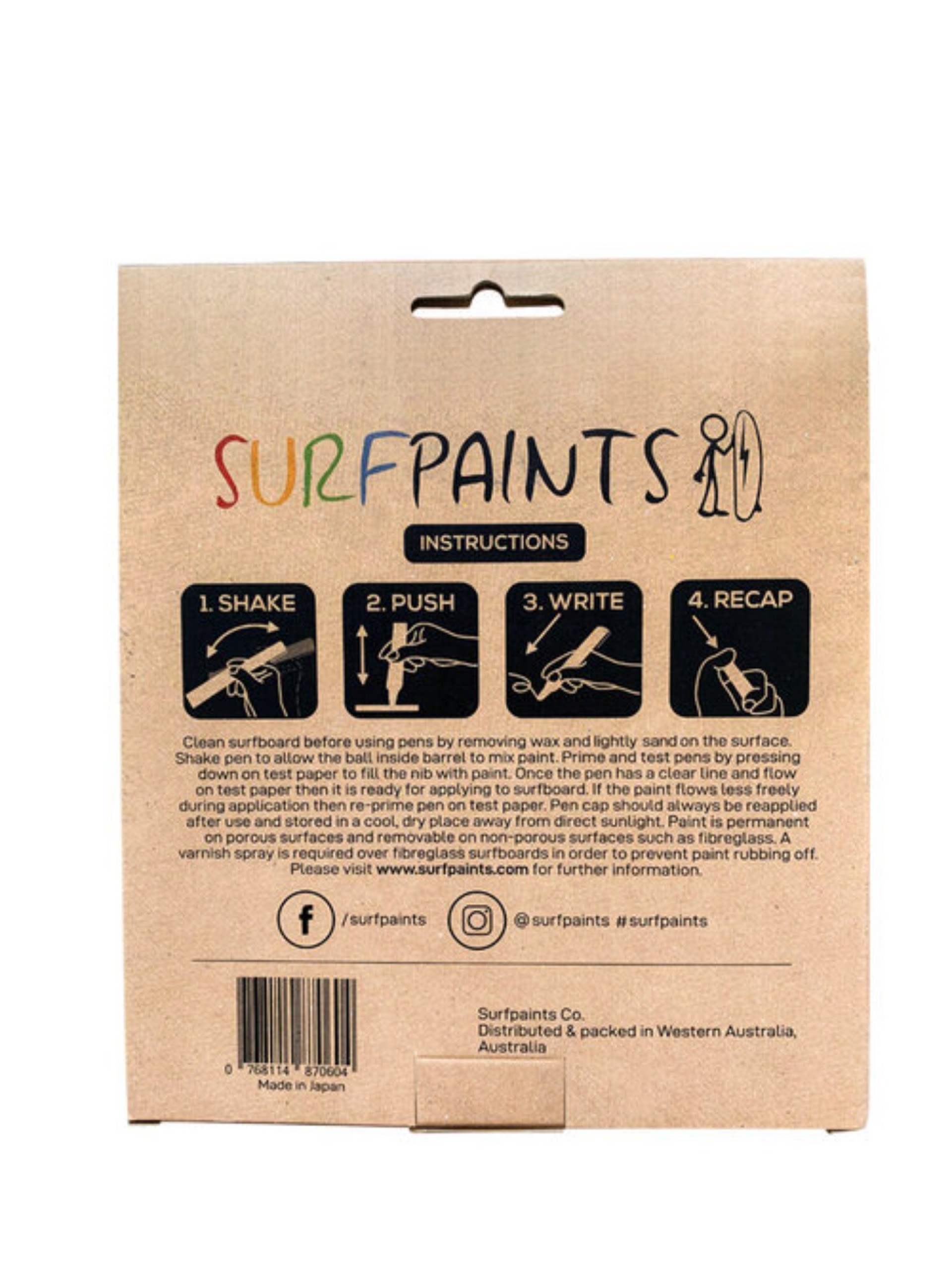 Canetas Surf Paints Fluro