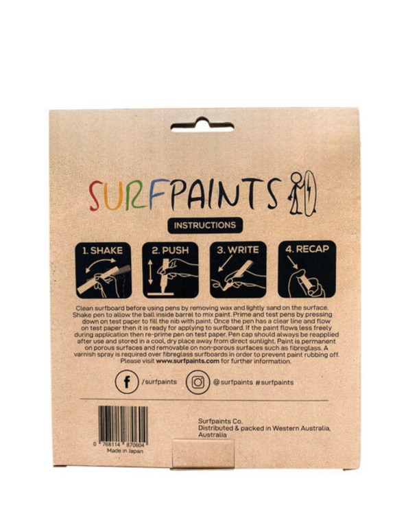 Surf Paints Black Pens Surf Paints Black Pens