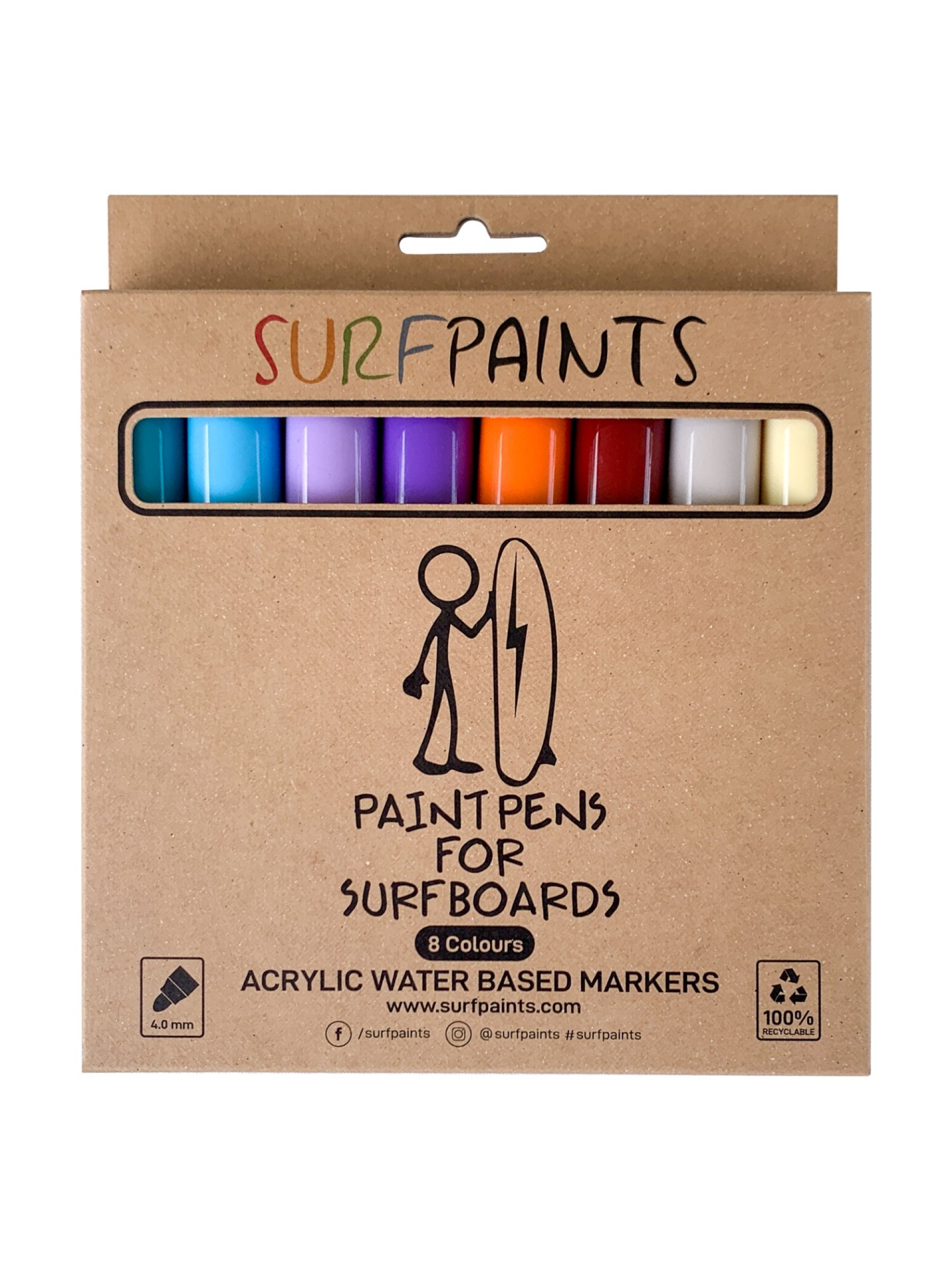 Canetas Surf Paints Pastel