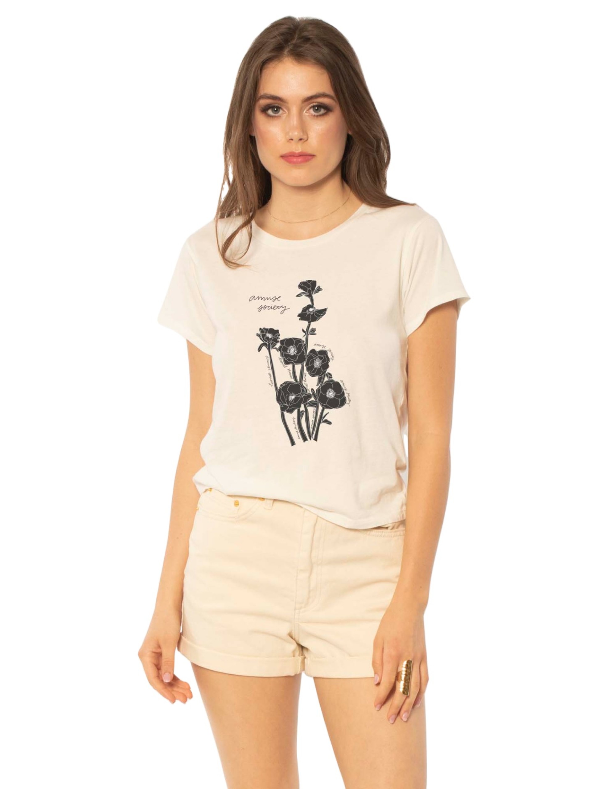 T-Shirt Amuse Flower Trail Fitted