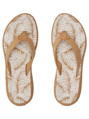 Roxy Lizzie Print Flip Flops