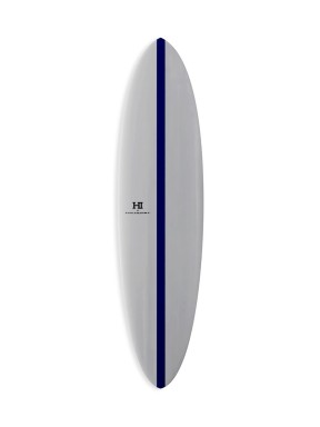 Mid 6 7'6" FCS II Surfboard Thunderbolt Red