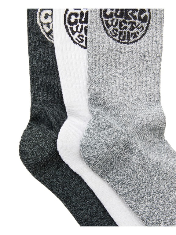 Meias Rip Curl Wetty Crew (3 Pares) Meias Rip Curl Wetty Crew (3 Pares)