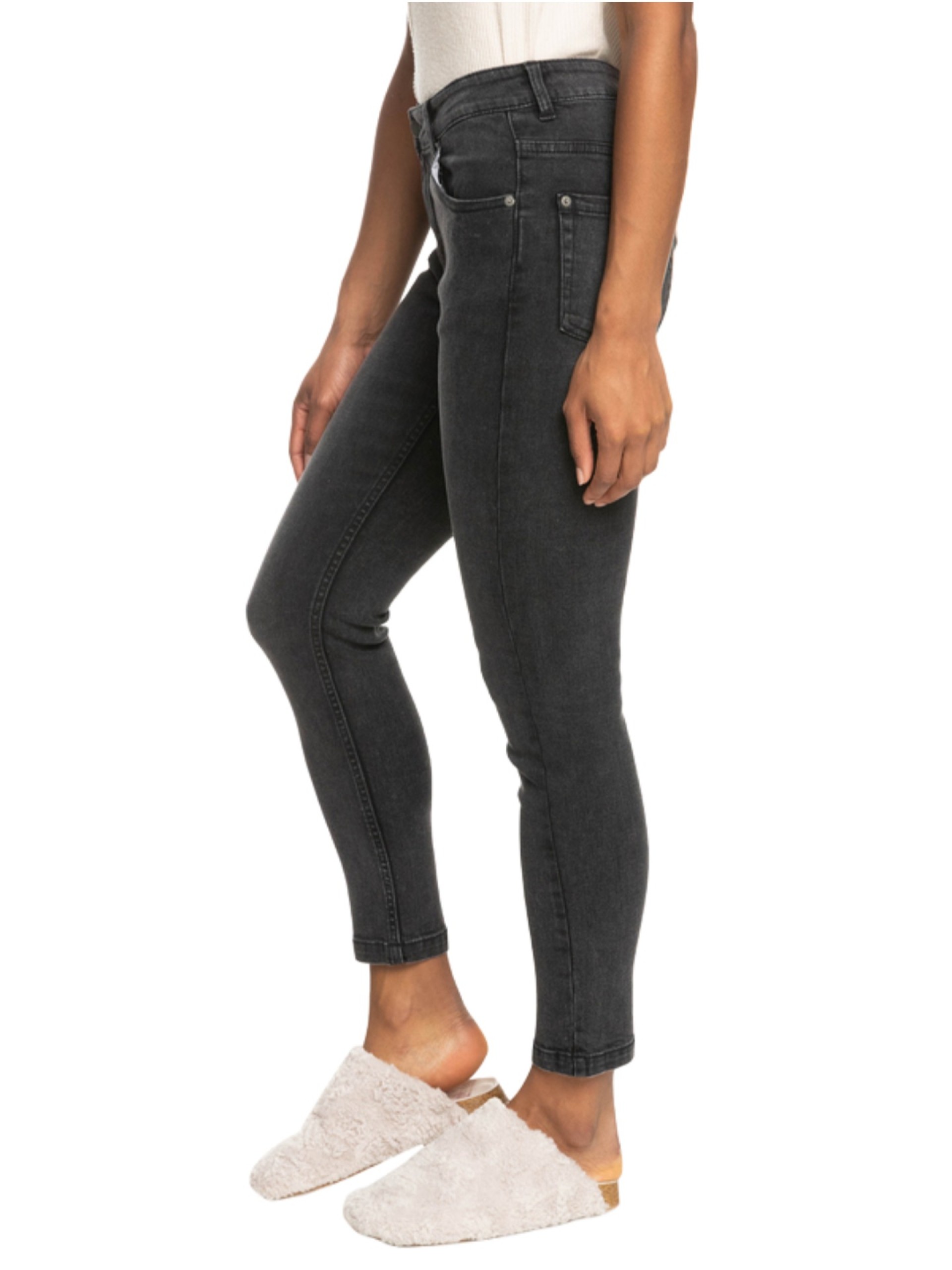Roxy Night Away Black Mid Pants