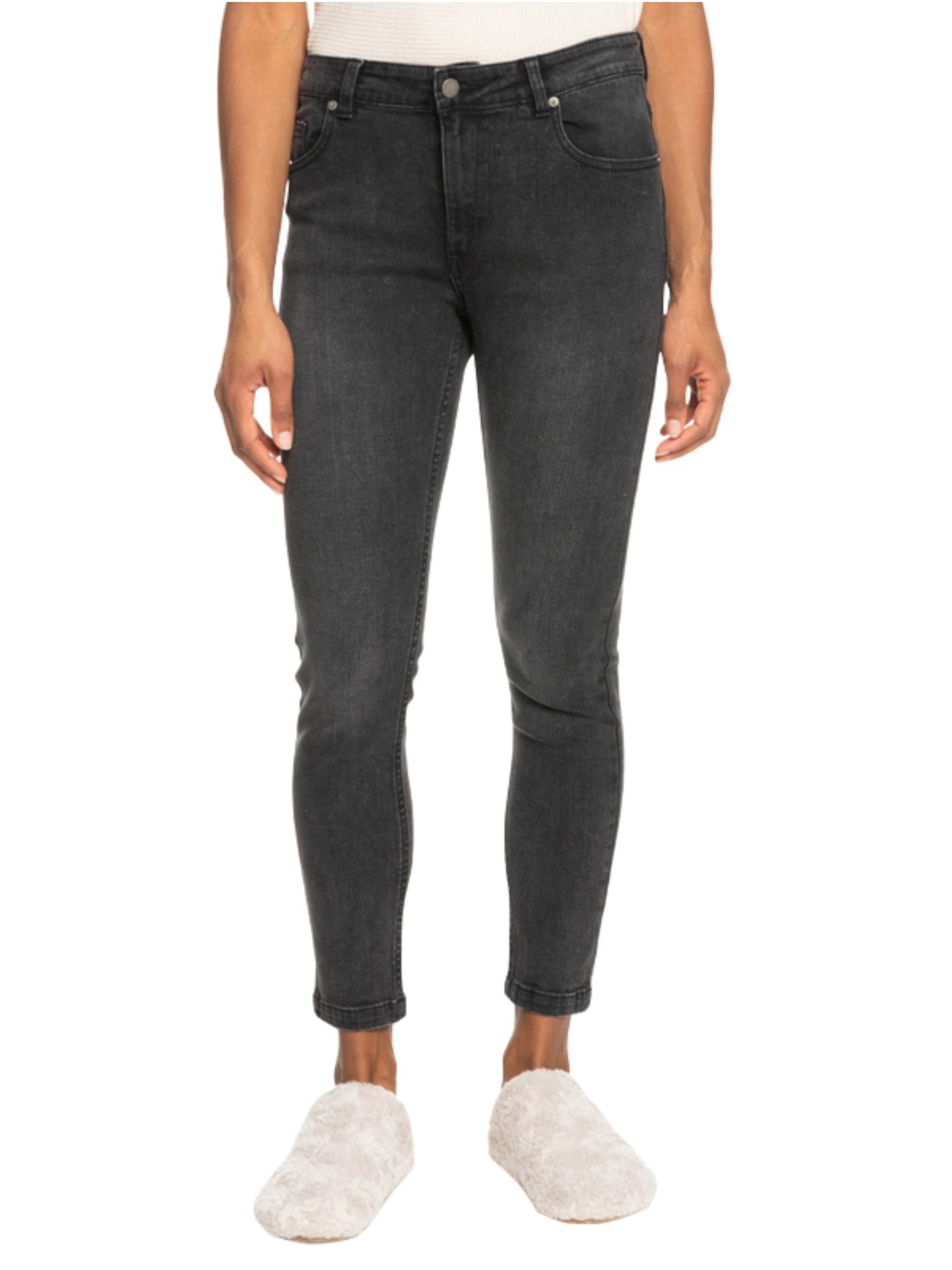Roxy Night Away Black Mid Pants
