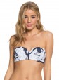Roxy Printed Beach Moulded Bandeau Bikini Top Roxy Printed Beach Moulded Bandeau Bikini Top