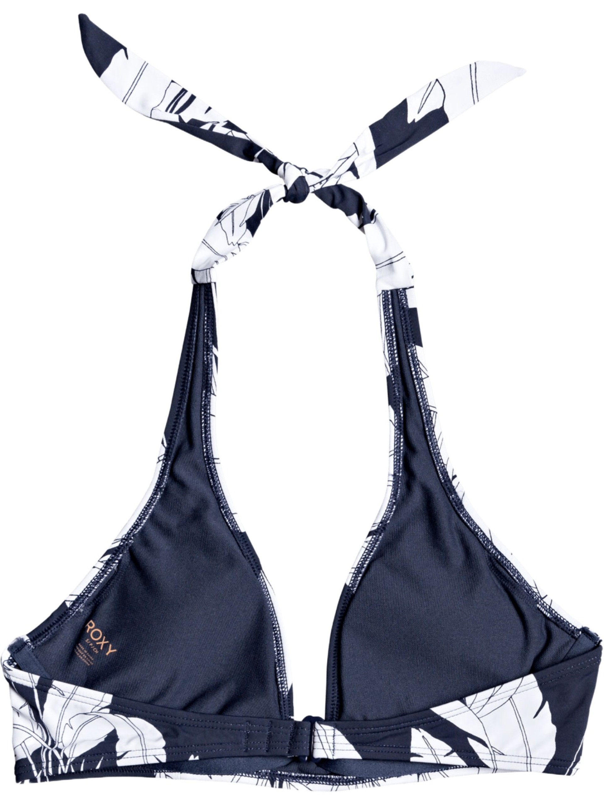 Roxy Printed Beach Halter Bikini Top