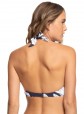 Roxy Printed Beach Halter Bikini Top