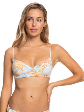 Symi String Bikini Top - Surf The Web, Gardenia Swirl