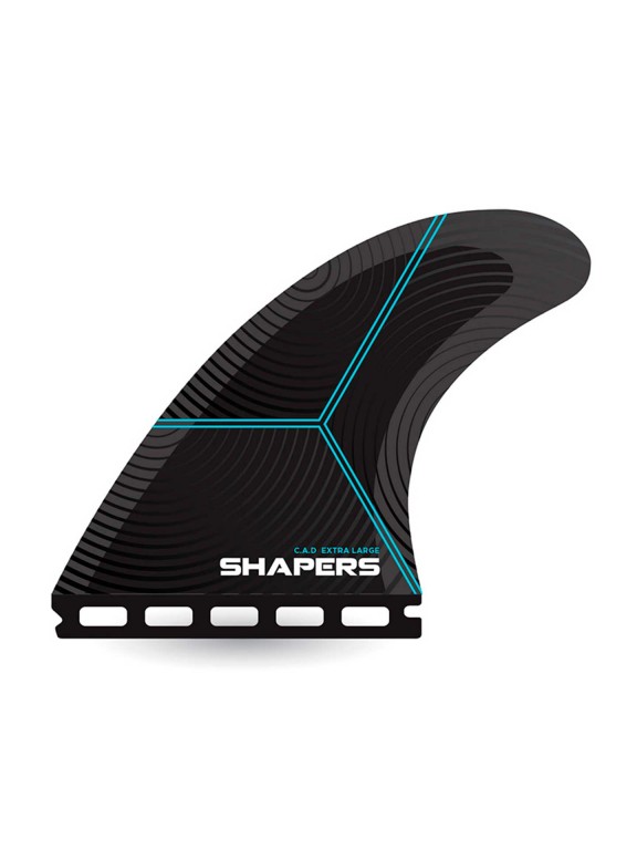 Shapers C.A.D. Airlite XLarge Thruster Fins - Single tab