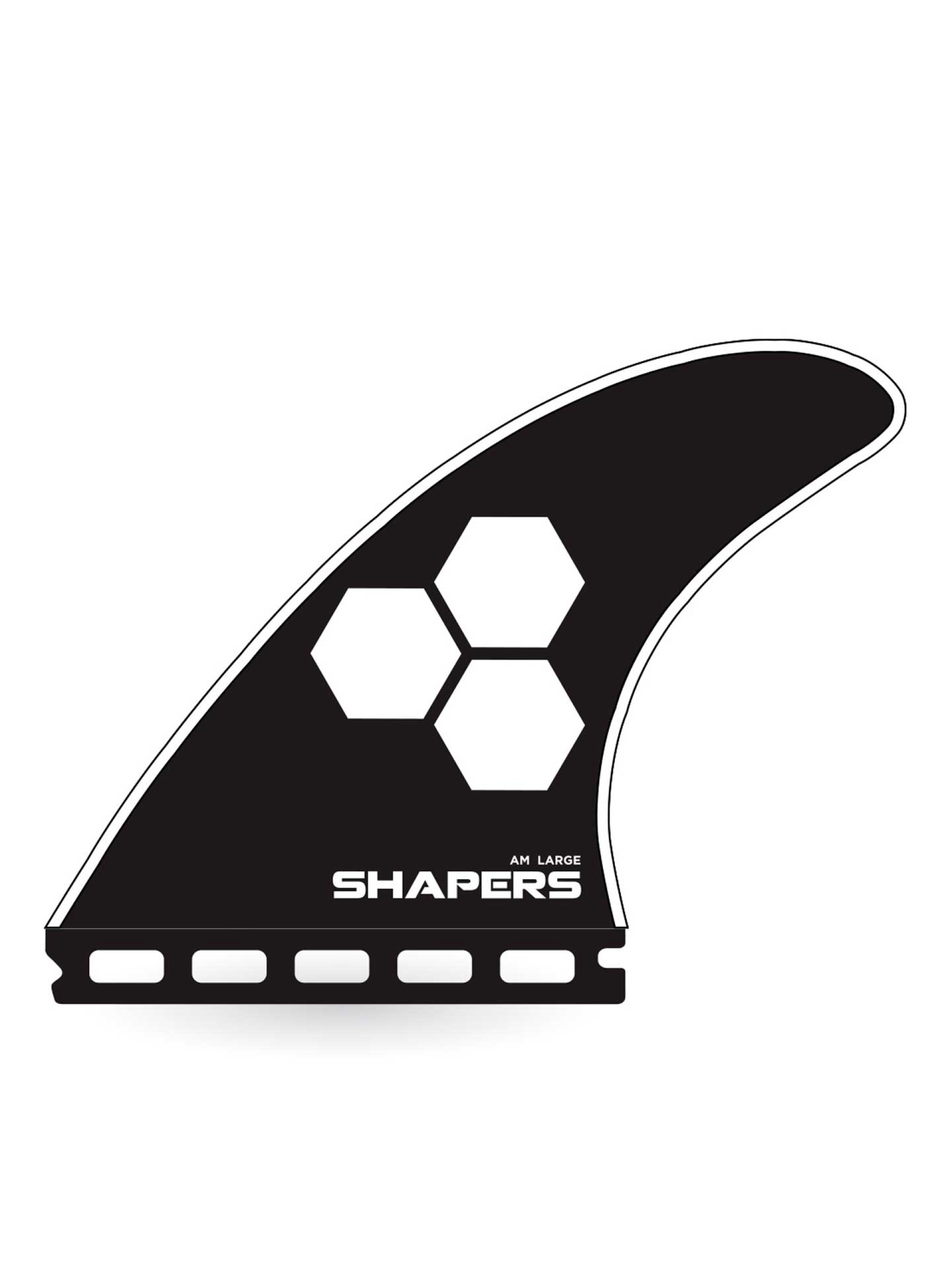 Shapers AM Pro Glass Large Thruster Fins - Single tab