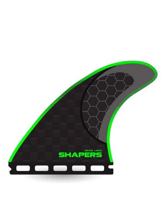 Quilhas Shapers Driver Stealth Large Thruster - Single tab Quilhas Shapers Driver Stealth Large Thruster - Single tab