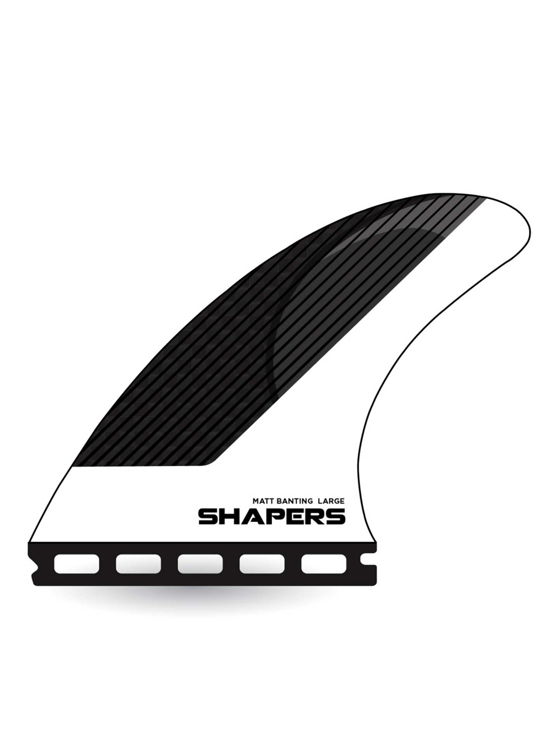 Shapers Matt Banting Stealth Large Thruster Fins - Single tab
