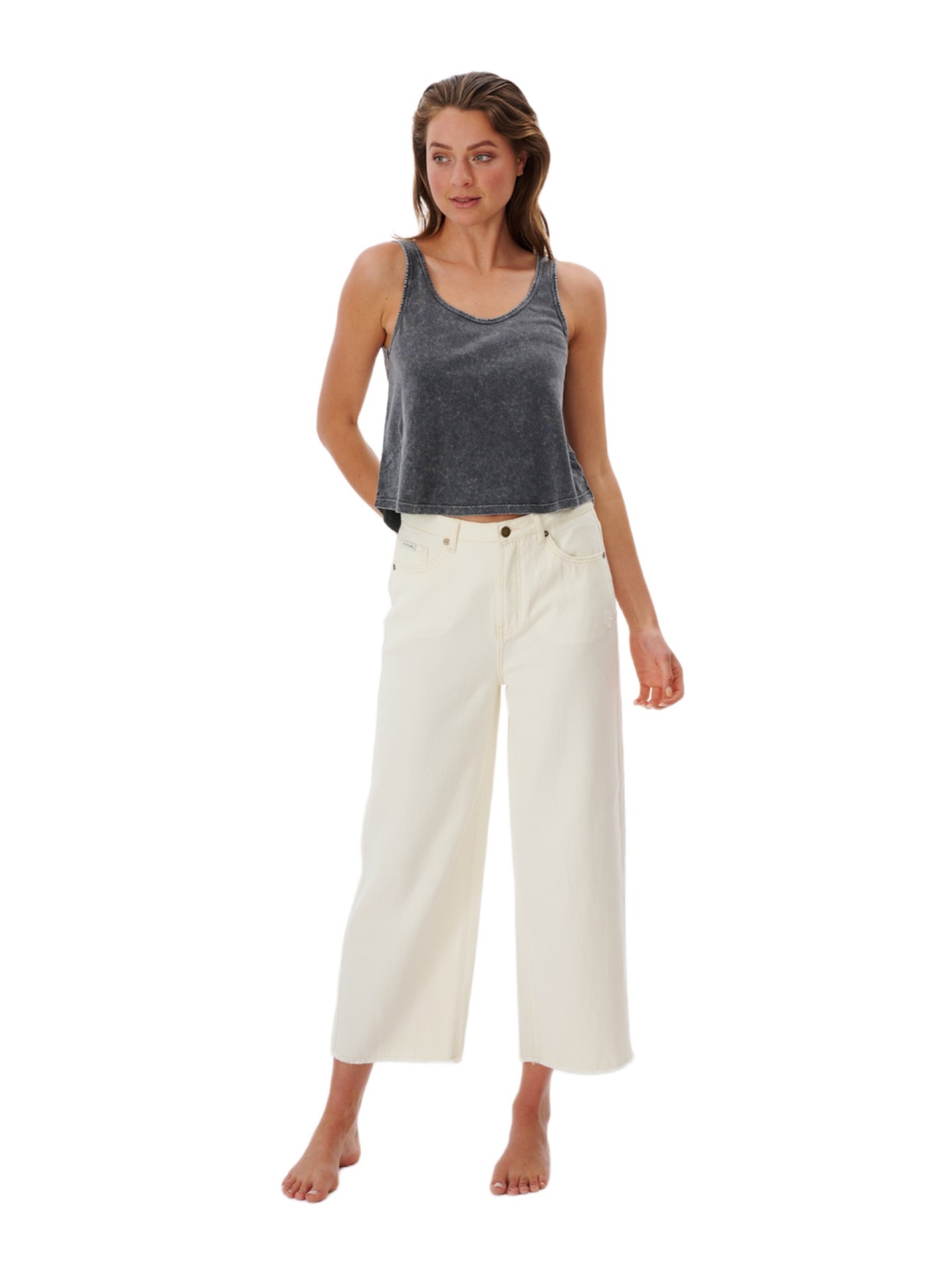 Calças Rip Curl Sparrows Crop Wide Leg