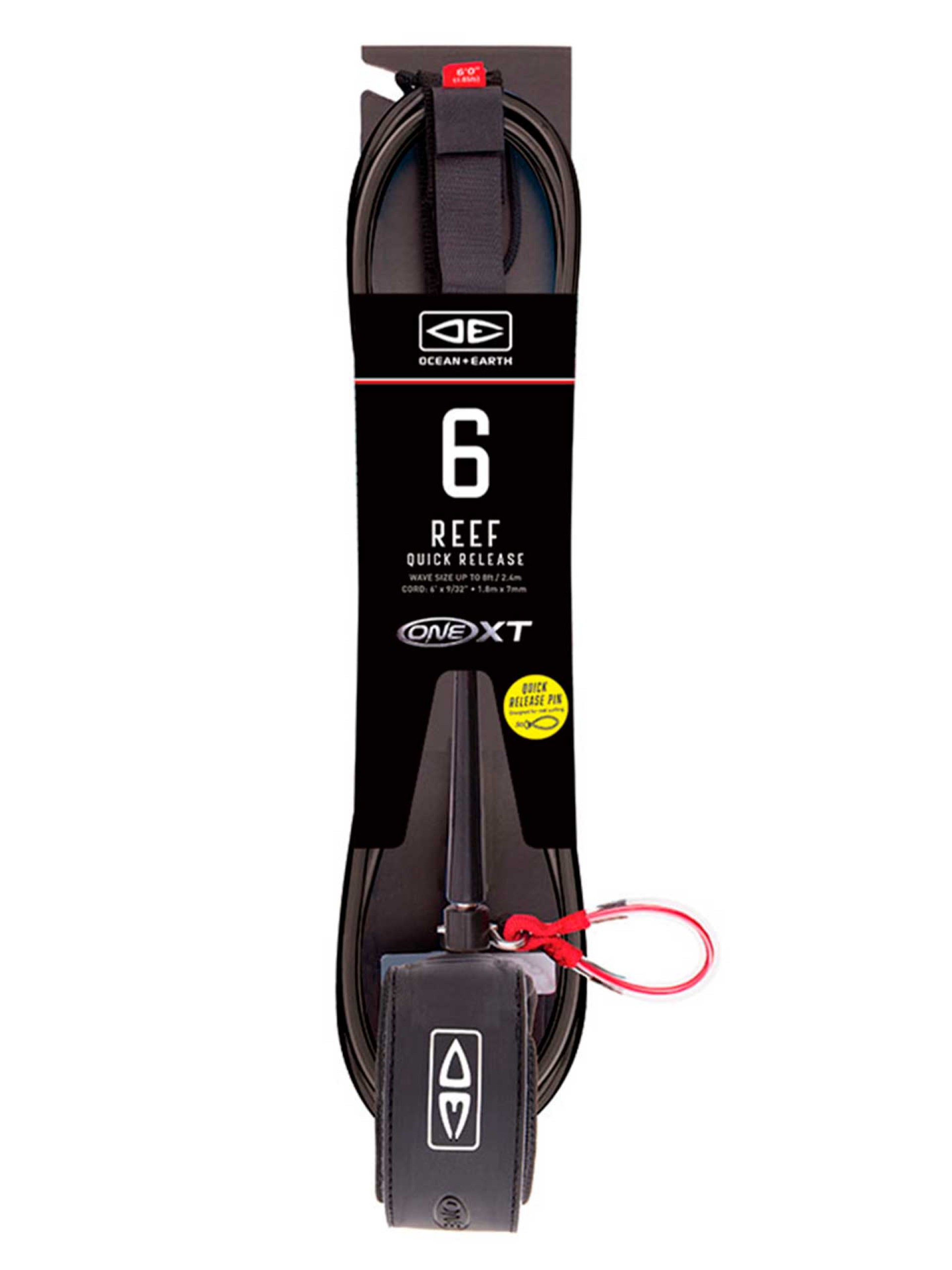Ocean & Earth Reef Quick Release 6'0 One-XT Surfboard Leash