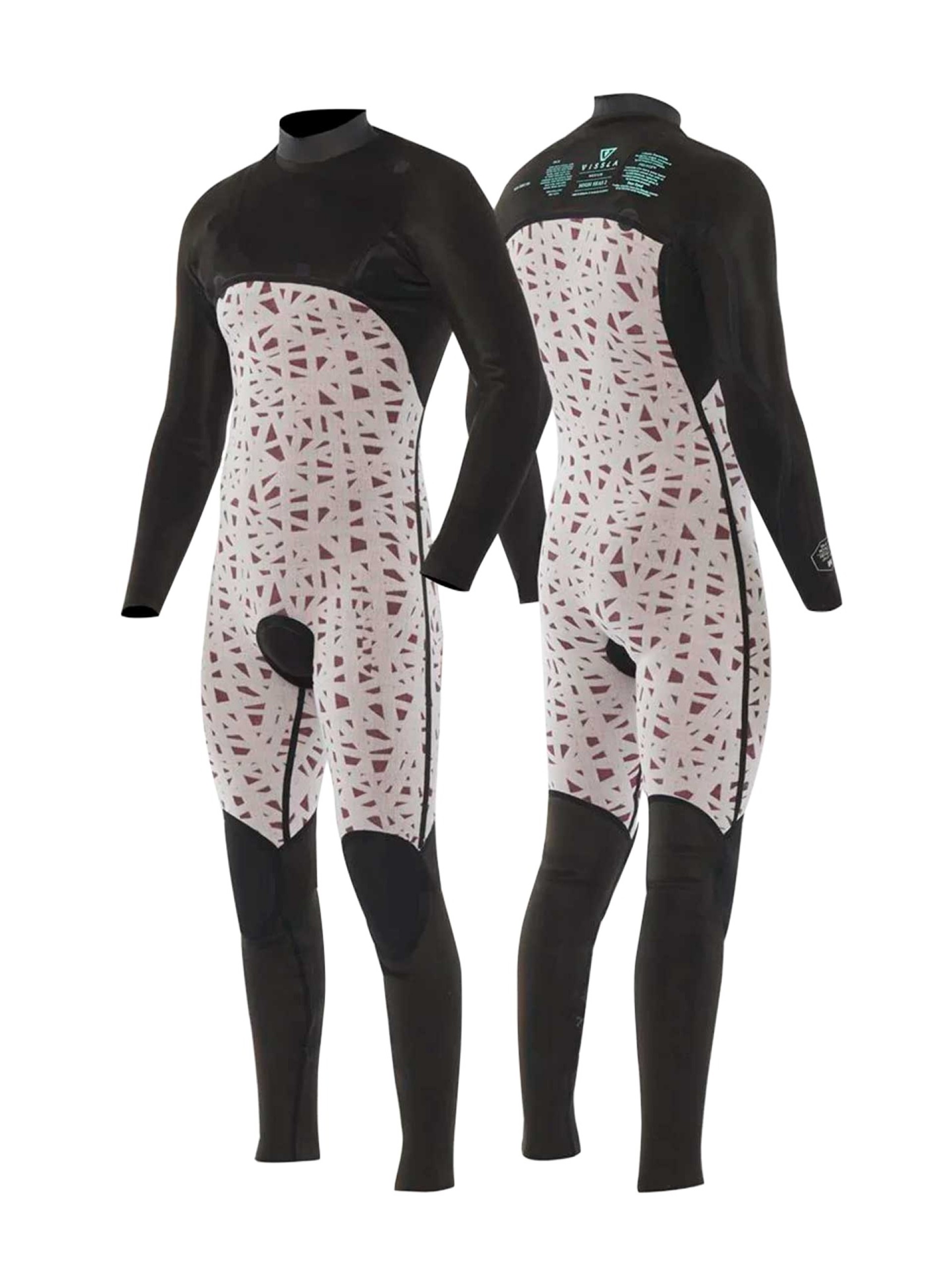 Fato de Surf Vissla High Seas II 4/3 Chest Zip