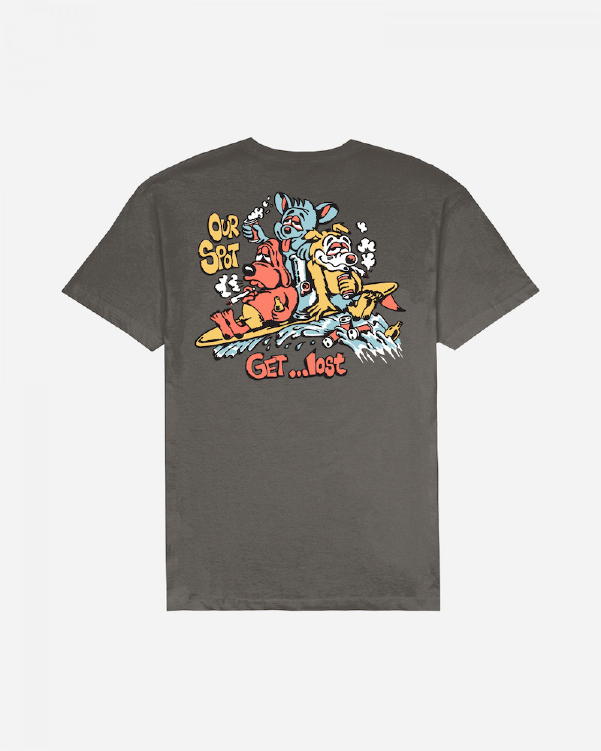 T-Shirt Lost Party Wave Vintage Dye S/S