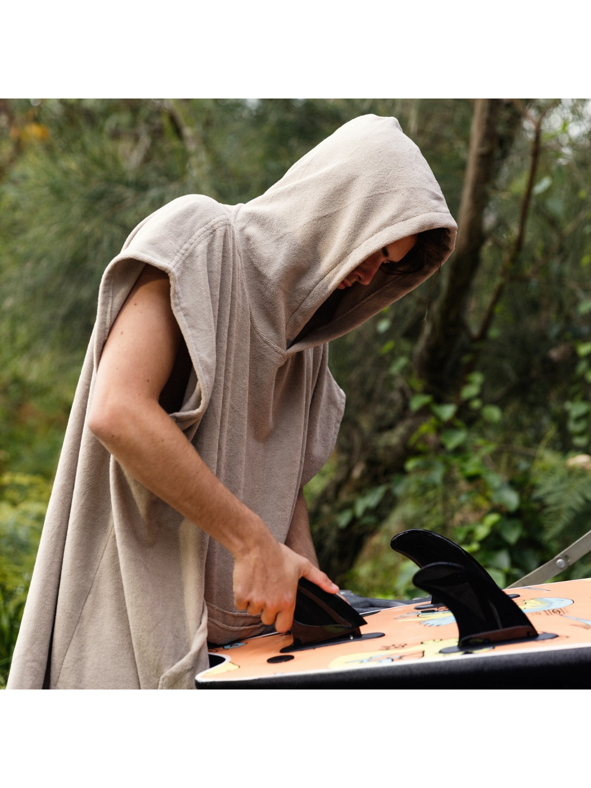 Ocean & Earth Mens Lightweight Hooded Poncho