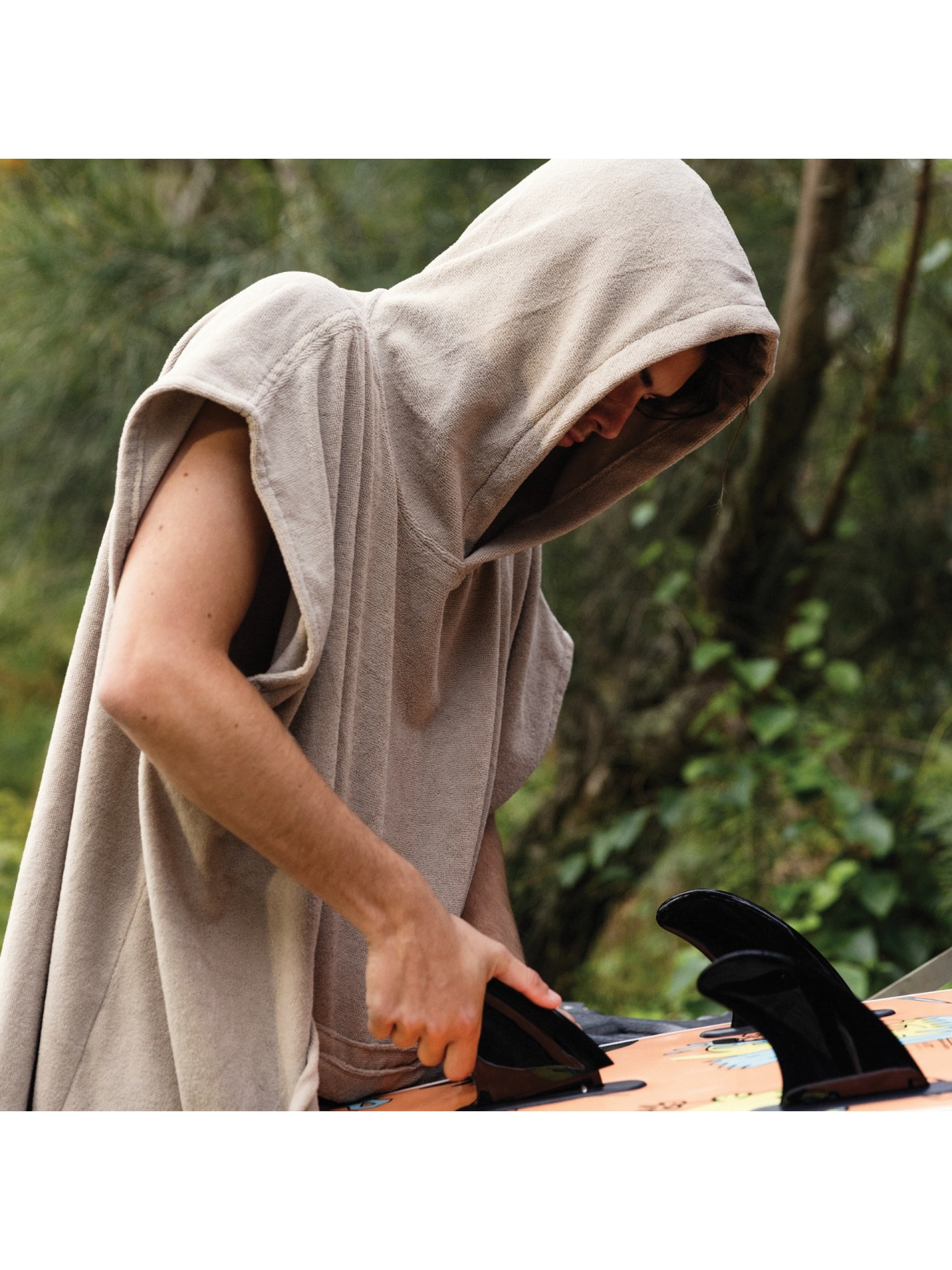 Ocean & Earth Mens Lightweight Hooded Poncho