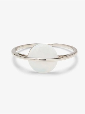Pura Vida White Opal Saturn Ring