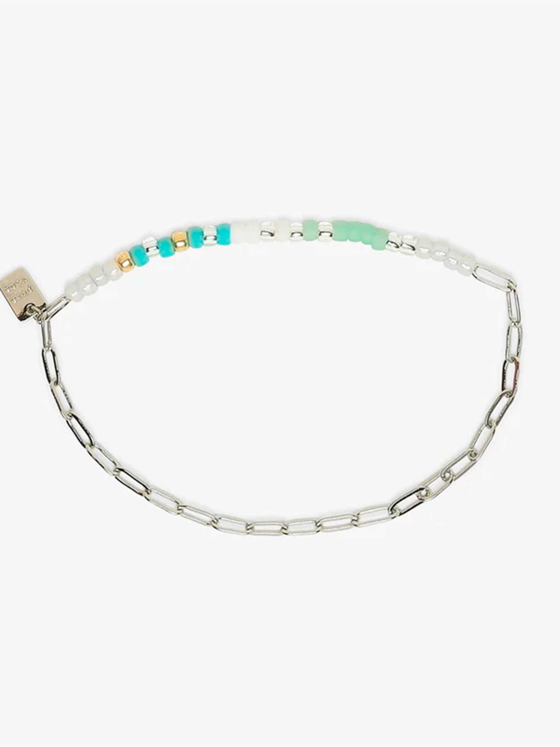 Pura Vida Seabright Stretch Bead & Chain Bracelet