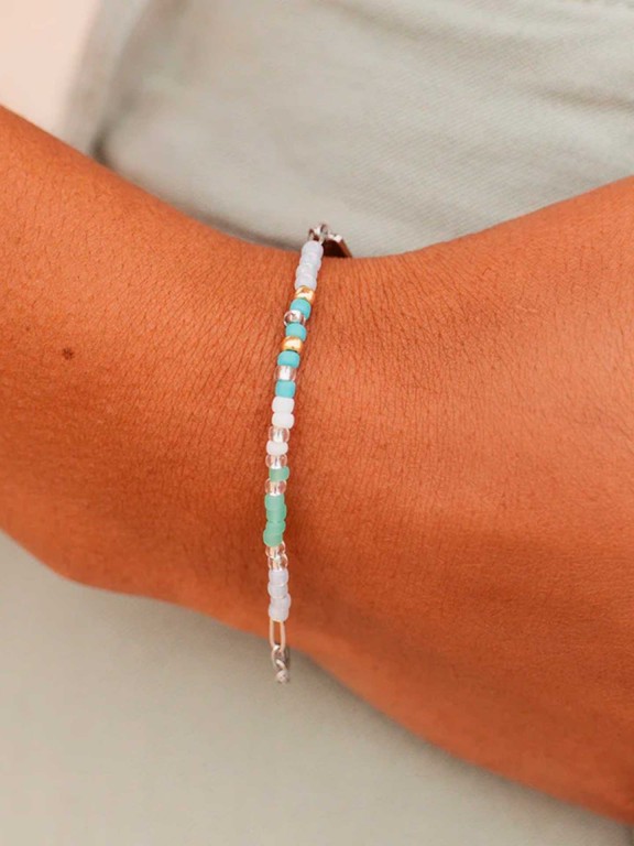 Pura Vida Seabright Stretch Bead & Chain Bracelet Pura Vida Seabright Stretch Bead & Chain Bracelet